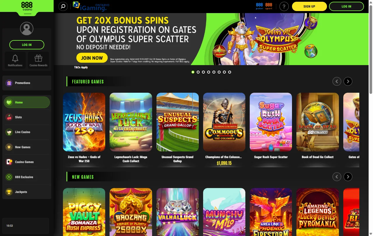 Überblick über 888 Casino mit Lizenzangaben aus Gibraltar für Schweizer Leser