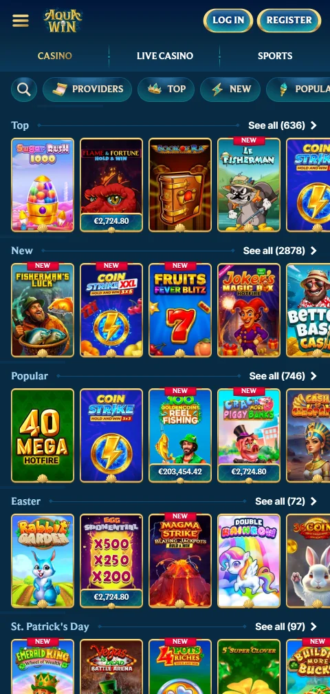 Zahlungswege bei Aquawin Casino mit Franken, Skrill, Revolut und Kryptowährungen
