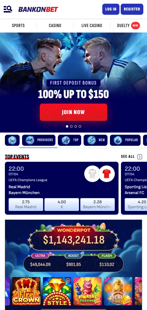 BankonBet Casino im mobilen Browser auf dem Smartphone ohne separate iOS-App