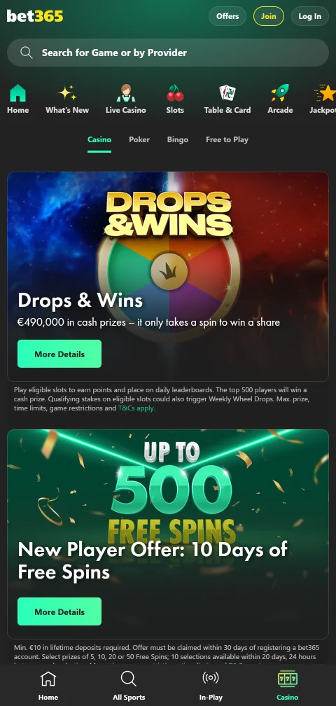 Lizenzangaben von bet365 Casino mit UKGC-Nummer 55149 und Gibraltar-Lizenz