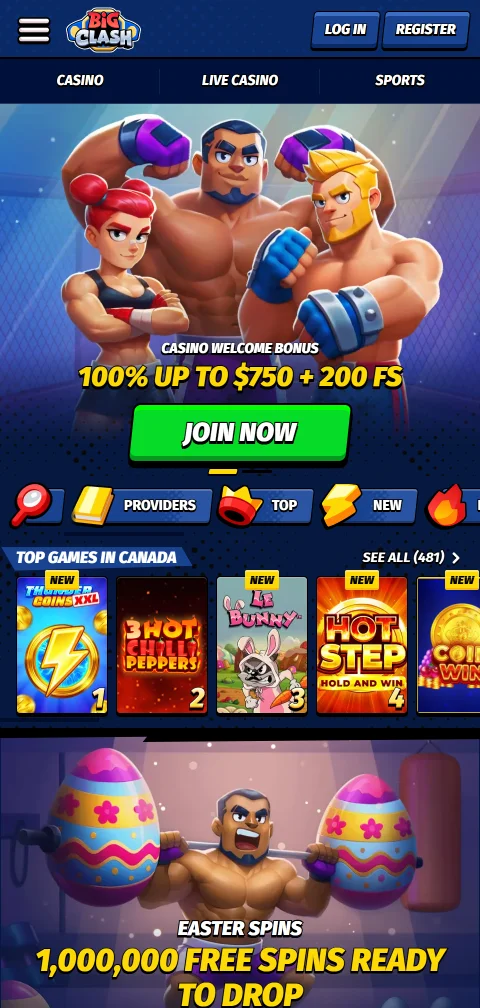 BigClash Casino mobile Browser-Version mit Live-Tischen von Evolution