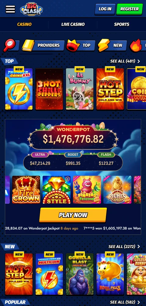 BigClash Casino Lizenz aus Anjouan und SSL-Verschlüsselung im Profil