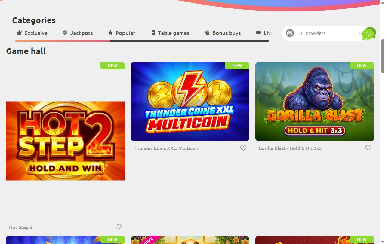 Cadoola Casino Startseite mit Schweizer Sprachversion und Konto in Franken