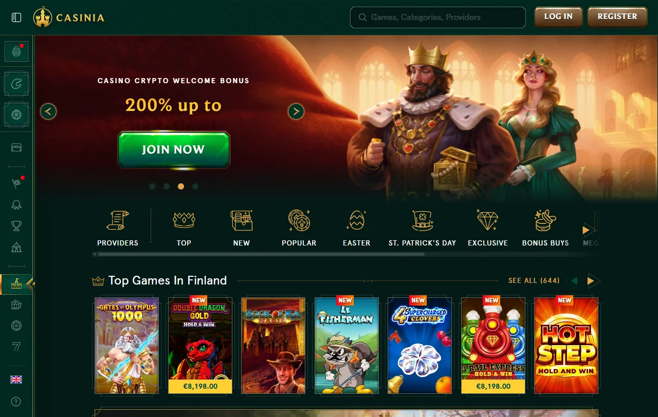 Casinia Casino im Überblick: Angebot, Sprachversion und Status für Spieler aus der Schweiz