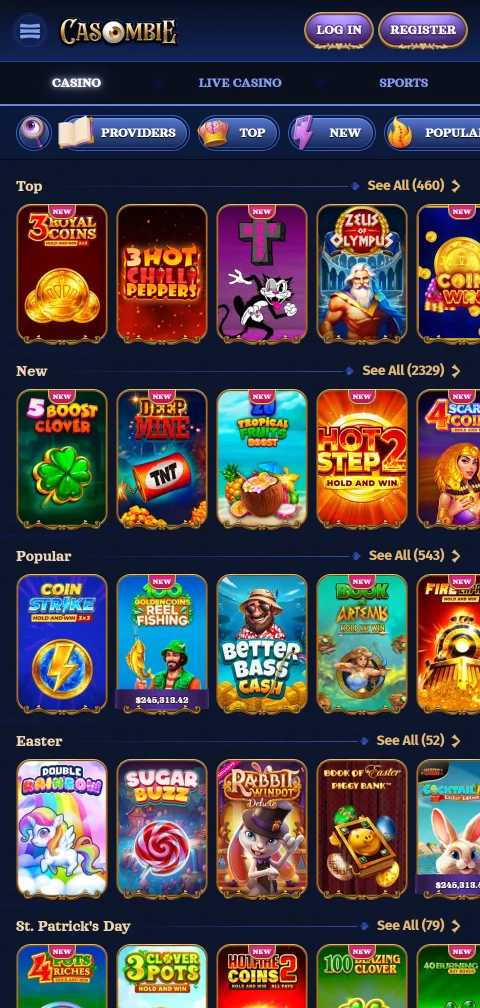 Zahlungsoptionen bei Casombie Casino mit Karten, MiFinity und Kryptowährungen über Binance Pay