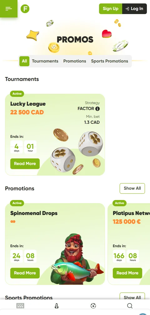 Kasse von Fresh Casino mit Karten, E-Wallets und Kryptowährungen auf dem Handy