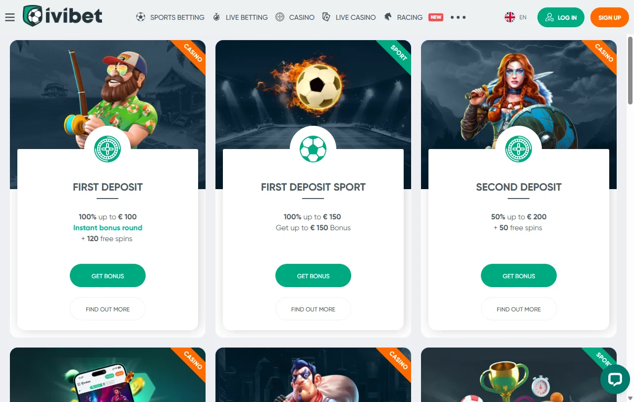 Ivibet Casino Willkommenspaket mit 170 Free Spins und 40-fachem Umsatz