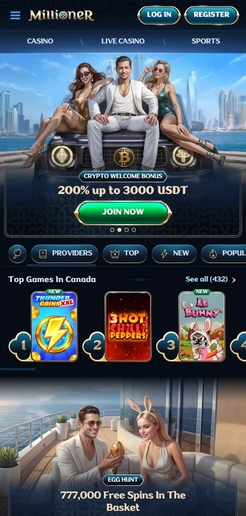 Millioner Casino im mobilen Browser als Progressive Web App auf dem Startbildschirm