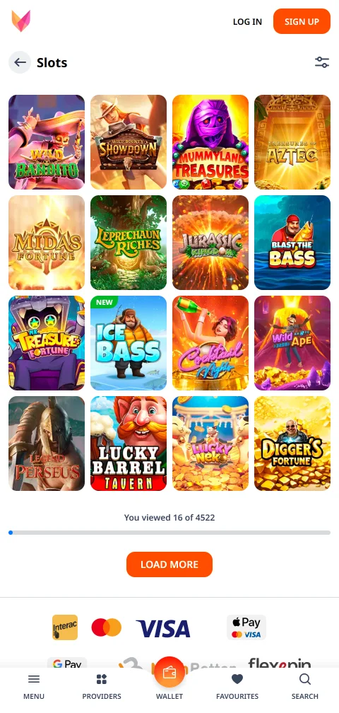 Kasse von Monro Casino mit Karten, E-Wallets und Kryptowährungen