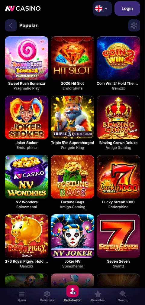 NV Casino Kassenbereich mit Visa, Skrill, Neteller und Kryptowährungen für Auszahlungen