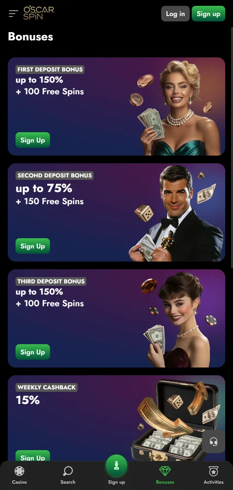 Sicherheitsangaben von Oscarspin Casino mit Curaçao-Lizenz OGL/2024/1126/0521 und SSL-Verschlüsselung