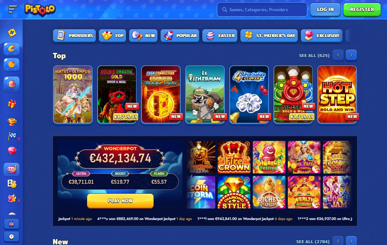 Willkommensbonus von Pistolo Casino mit 100 % und 200 Free Spins über zehn Tage