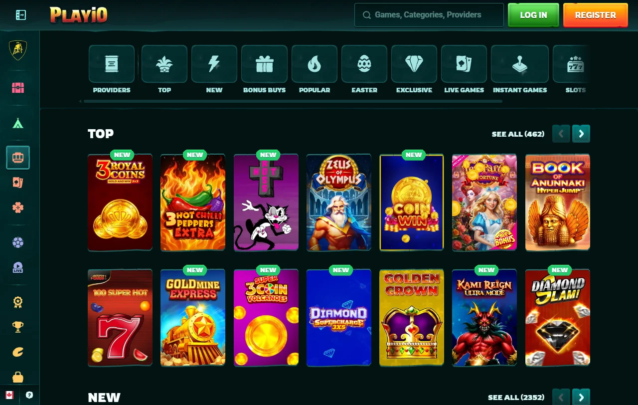 Willkommensbonus von Playio Casino mit 200 Free Spins und Umsatzbedingungen
