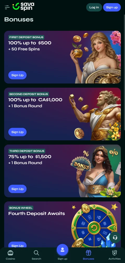 Ein- und Auszahlungen bei Savaspin Casino per Karte, MiFinity und Kryptowährung in EUR
