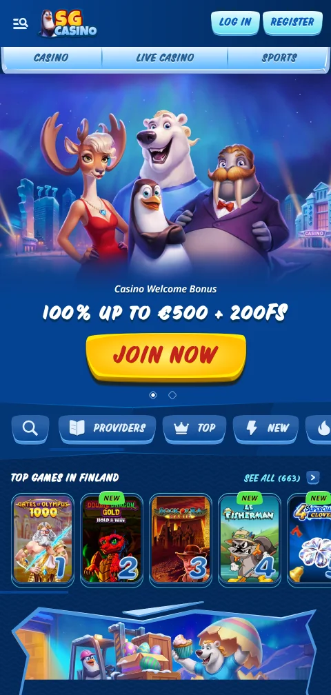 SG Casino mobil im Browser auf iOS und Android ohne native App