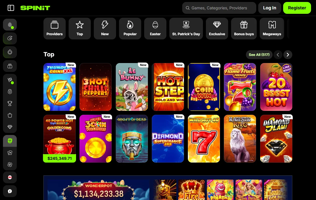 Willkommensbonus von Spinit mit 200 Free Spins und Bonus Crab