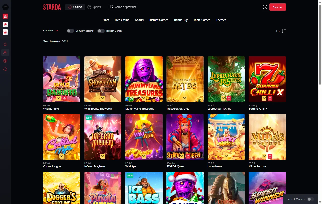 Willkommensbonus von Starda mit Free Spins und Wagering-Bedingungen