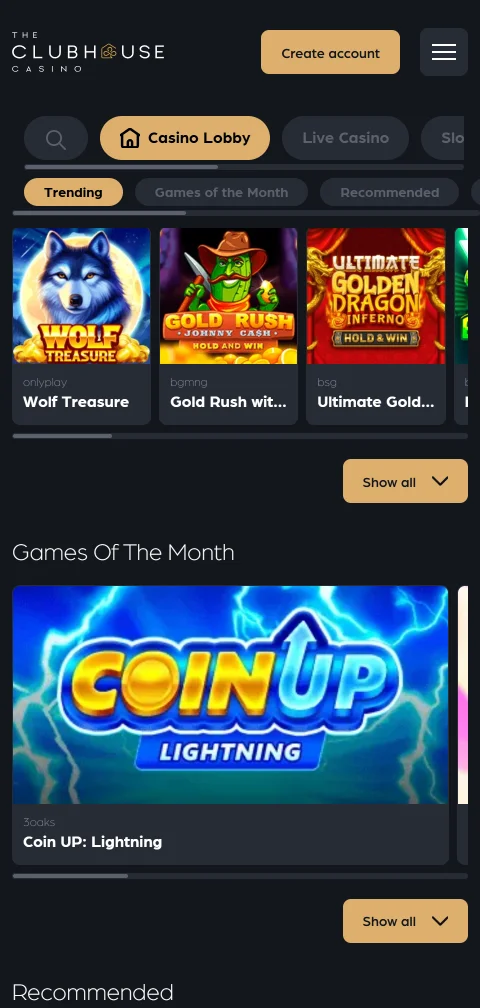 Kasse von The Clubhouse Casino mit Skrill, Neteller, Visa und Kryptowährungen