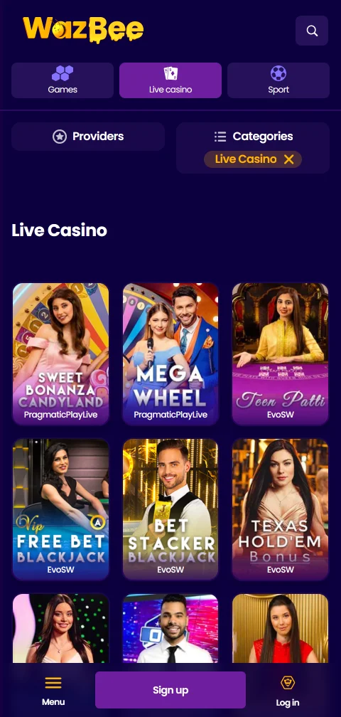 Lizenzangaben von Wazbee Casino mit Curaçao Gaming Authority und Verifizierung